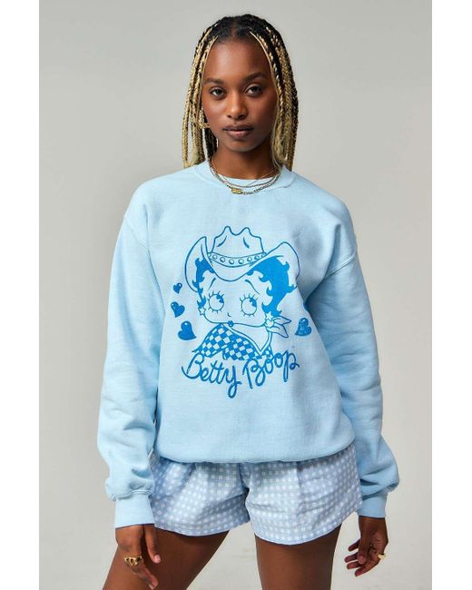 Urban outfitters blue sweatshirt hotsell