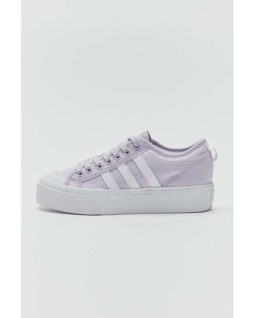 adidas Denim Nizza Platform Shoes in Lilac (Purple) | Lyst