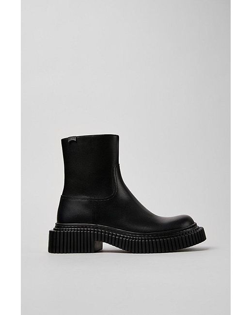 Camper Black Pix Berlin Leather Ankle Boot