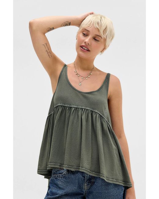 BDG Green Babydoll Tunic
