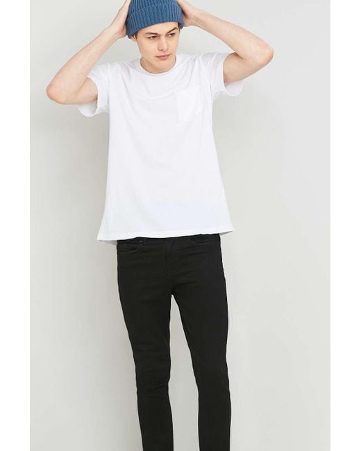 Urban Outfitters Uo Commodity Stock White Basic One-pocket T-shirt for men
