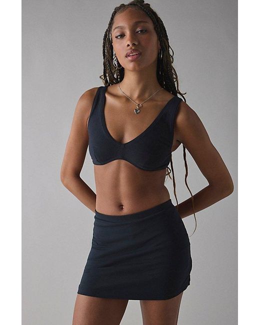 Out From Under Gray Bec Knit Plunge Bralette