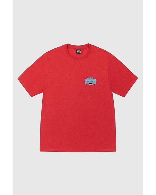 Stussy Red Pickup Tee for men