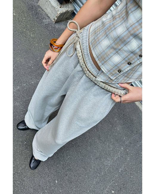 iets frans Gray Grey Harri Baggy Joggers