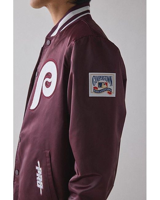 Pro Standard Multicolor Mlb Philadelphia Phillies Satin Varsity Jacket for men