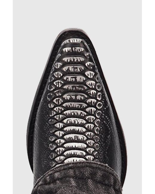 Dingo Black Shabby Leather Boot