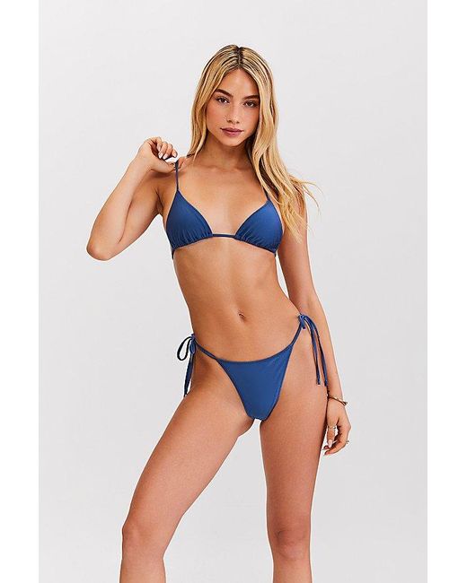Sunkissed Blue Le Triangle String Bikini Top