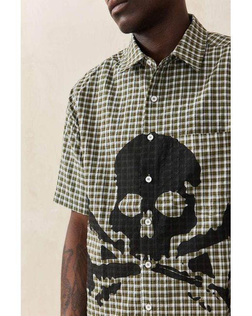 Jaded London Wasted Check Shirt in Brown for Men | Lyst UK