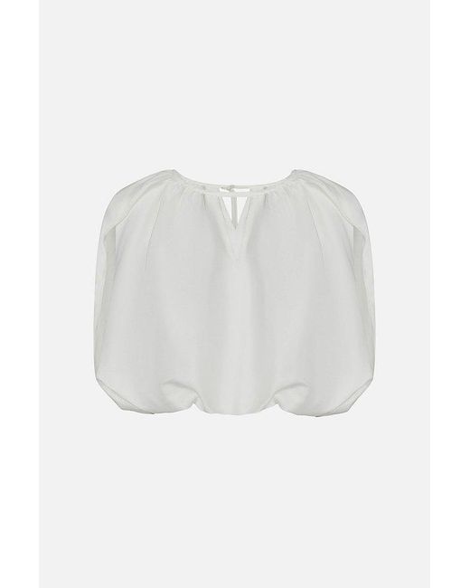 WeWoreWhat White Cape Bubble Top