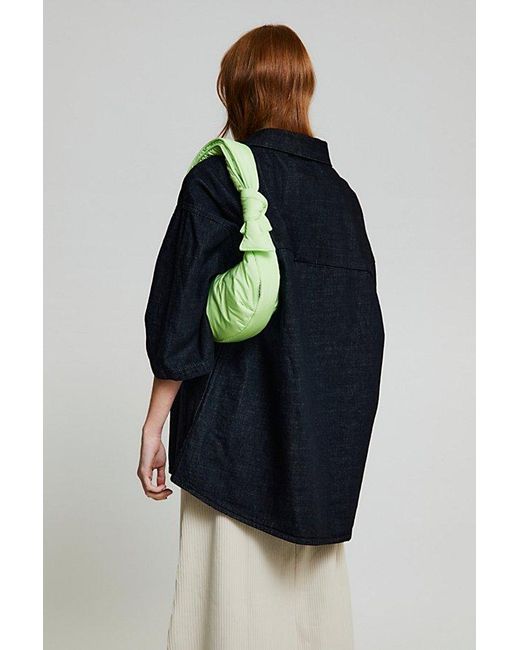 Lefrik Blue Biwa Micro Shoulder Bag