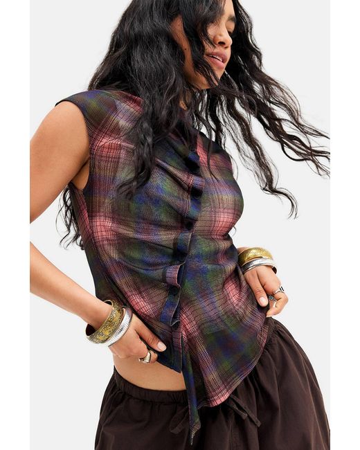 Silence + Noise Black Silence + Noise Rosana Pleat Shirt