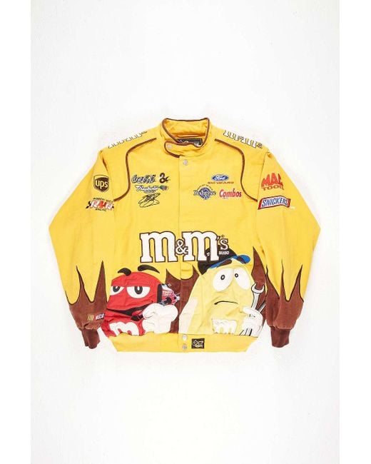 Urban Renewal Yellow One-of-a-kind Nascar M & Ms Racing Jacket