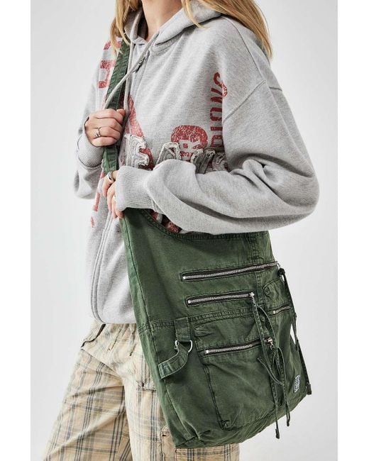 Urban Outfitters Green Uo Utility Slouchy Crossbody Bag