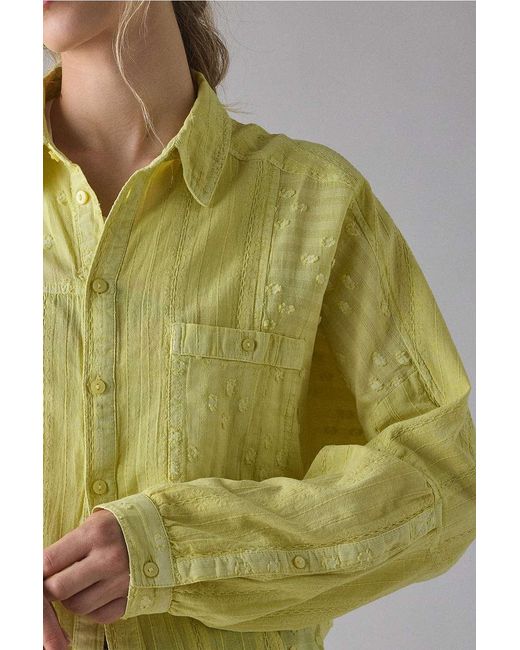 BDG Green Alex Oversized Shirt