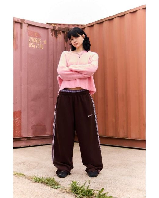 iets frans Pink Harri Side Stripe Joggers
