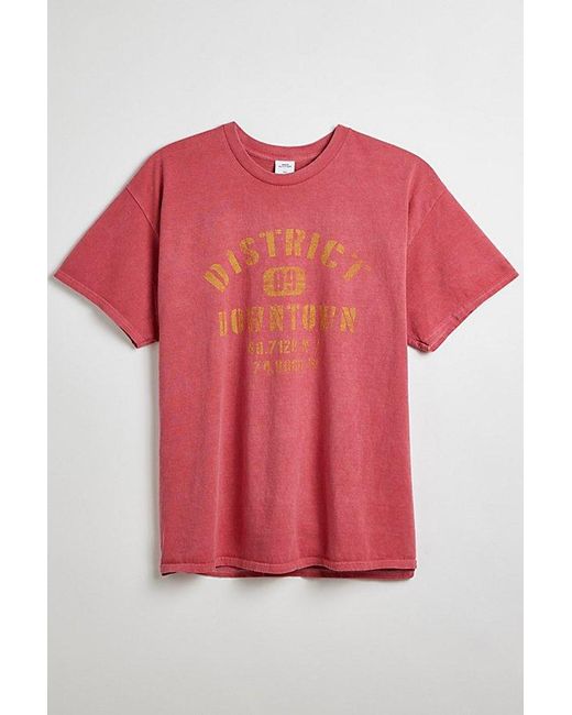 Urban Outfitters Pink District Downtown Tee for men