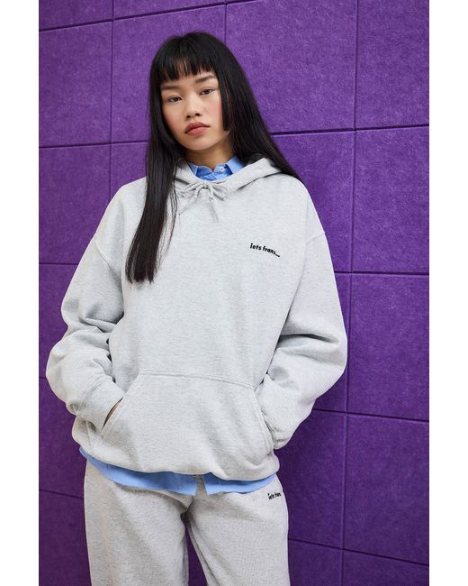 iets frans Blue Grey Marl Hoodie