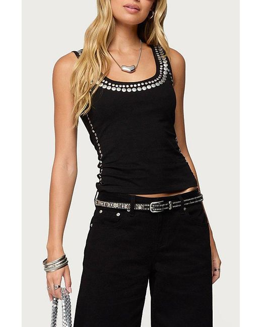 Edikted Black Studded Built