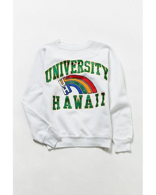 Urban Outfitters Multicolor Vintage University Of Hawaii Crew Neck Sweatshirt