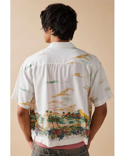Urban Outfitters Natural Uo Jamie Border La Crop Shirt for men