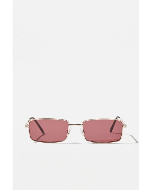 Urban Outfitters Uo Palmer Red Lens Sunglasses for men