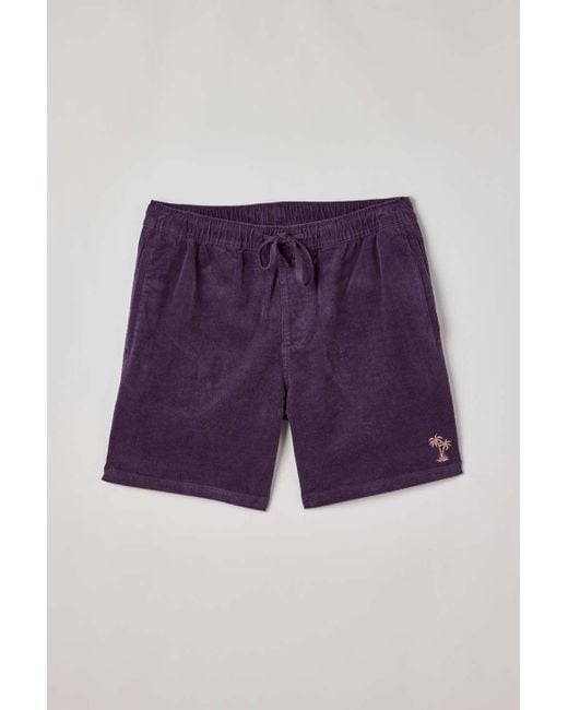 Katin Purple Uo Exclusive Local Cord Volley Short for men