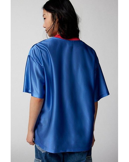 Urban Outfitters Blue Romance Jersey T-Shirt Dress