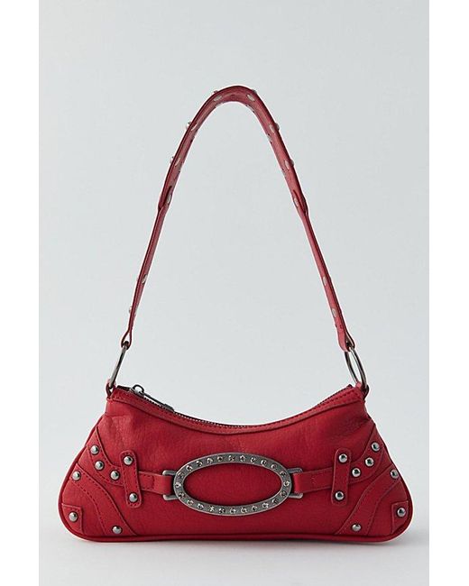 Silence + Noise Red Skye Pu Shoulder Bag