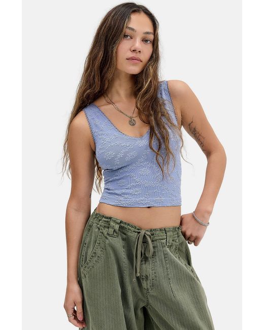Out From Under Blue Tammy Seamless Easy V Cami M At Urban Outfitters