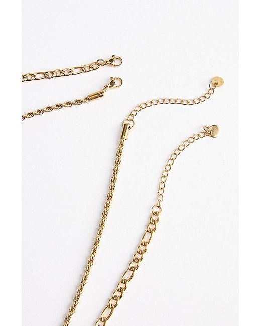 Urban Outfitters White Figaro Chain Layering Necklace for men