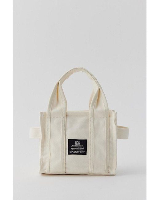 BDG Natural Serena Canvas Mini Tote Bag