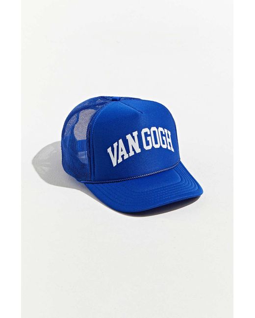 Urban Outfitters Blue Van Gogh Trucker Hat for men
