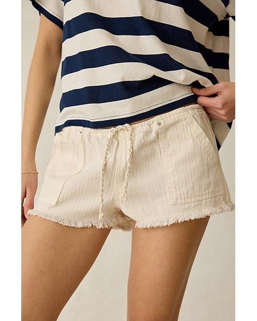 BDG Natural Rigby Cotton Pull-On Micro Shorts