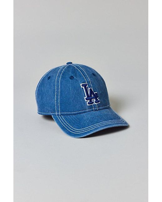 KTZ Blue 9Twenty Mlb Los Angeles Dodgers Washed Dad Hat for men