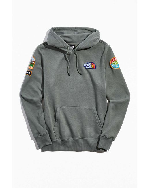 The North Face Green Novelty Patch Hoodie Sweatshirt for men