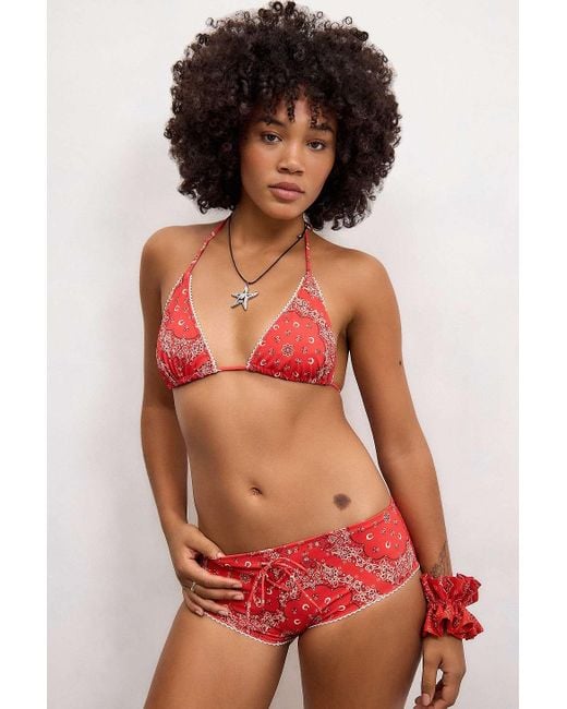Out From Under Red Billy Boyshort Bikini Bottoms