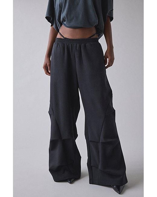 1st Position By Tinashe Blue Uo Exclusive Nasty Girl Tuck Wide Leg Sweatpant