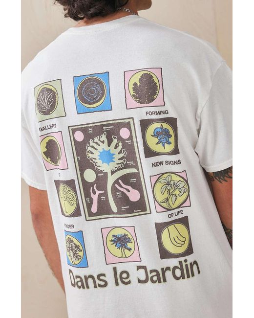 Urban Outfitters Uo White Dans Le Jardin T-shirt for men