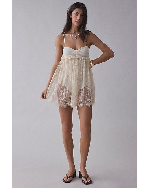 pink lace backless dress Helsi Low Back Lace Insert Maxi Dress Pink main image 1