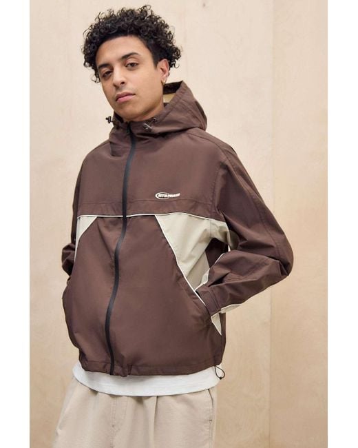 iets frans Brown Miller Waterproof Anorak Jacket for men