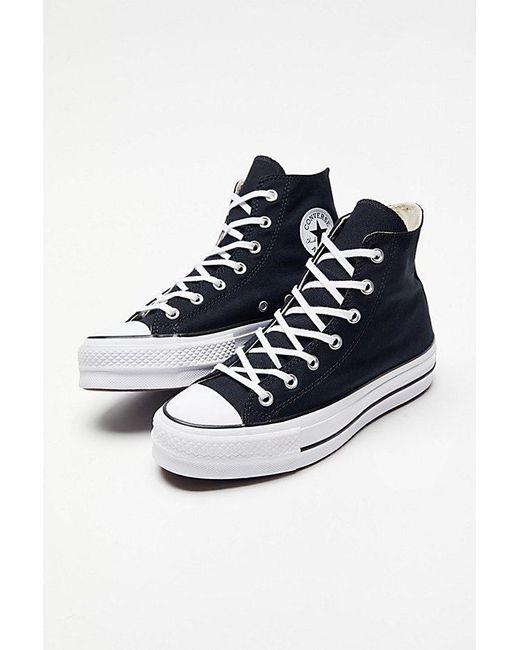 Converse White Chuck Taylor All Star Canvas Platform High-Top Sneaker
