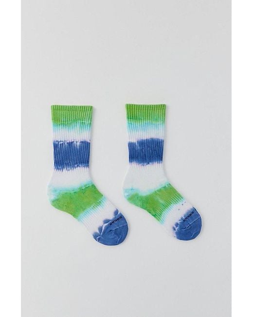Happy Socks Green Dip-Dye Crew Sock