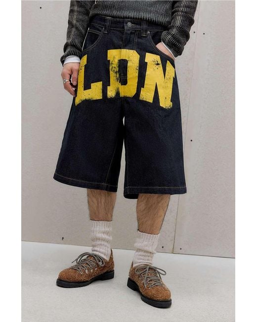 Jaded London Blue Ldn Colossus Jorts for men