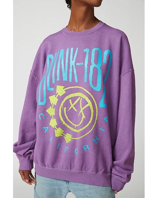 Urban Outfitters Purple Blink 182 Punk Rock Sweatshirt