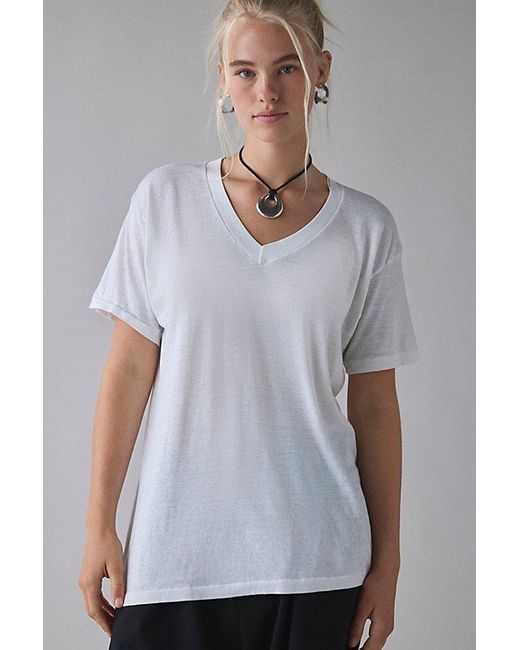 Vintage & ReMADE by UO Black Vintage By Uo Perfect V-Neck Short Sleeve Tee