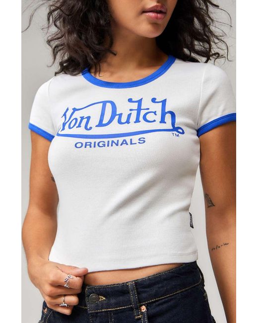 Von Dutch White Baby T-shirt