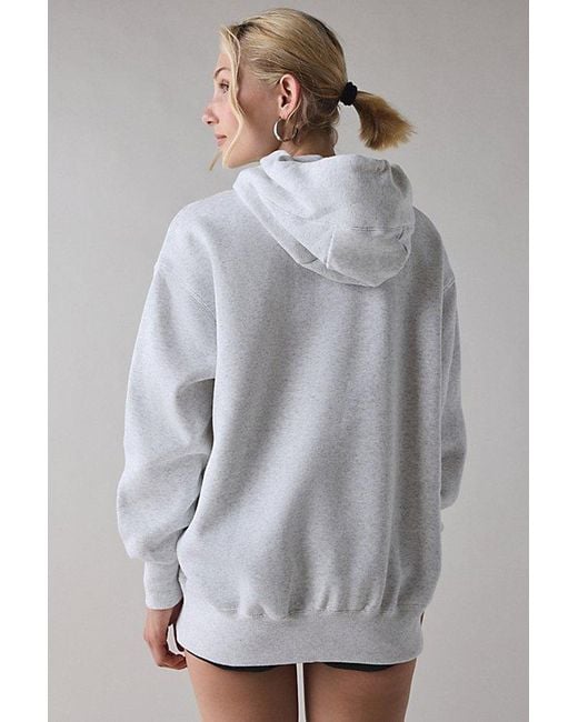 Nike Gray Sportswear Phoenix Fleece Oversized Pullover Hoodie Sweatshirt