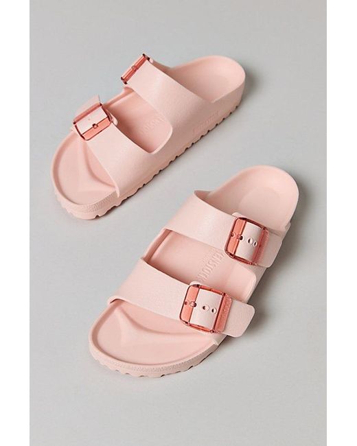 Birkenstock Arizona EVA Stealth Buckle Sandals- Light Rose
