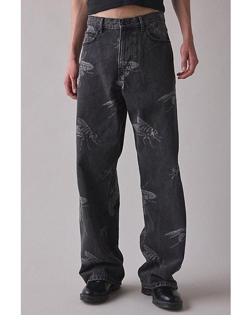 BDG Multicolor Nitro Fly Print Baggy Fit Jean for men