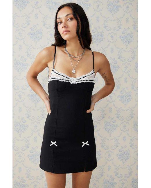 Kimchi Blue Black Lexi Mini Dress